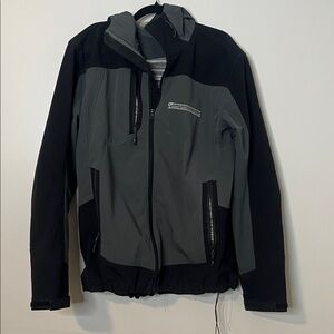 Black and grey utility jacket